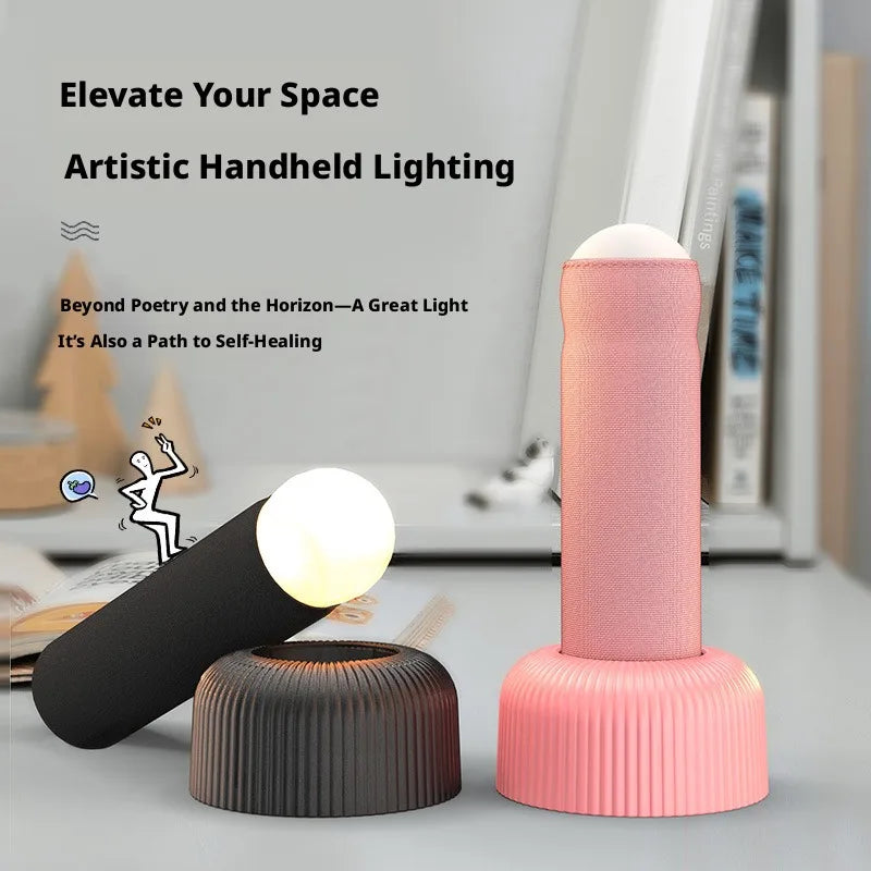 Handheld Night Light Rechargeable Led Bedroom Sleep Light Long-Lasting Desktop Atmosphere Lamp Funny Creative Birthday Gift Oasis Select