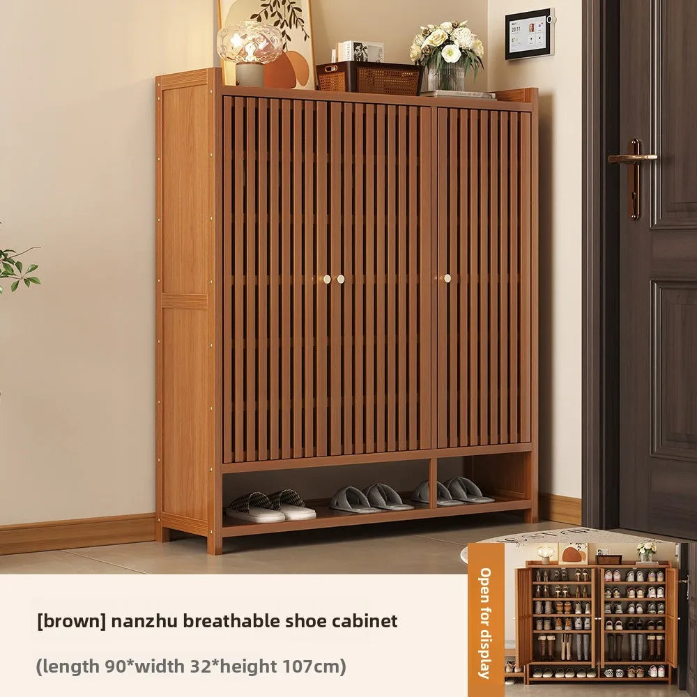 Shoe cabinet entrance household indoor shoe rack multi-layer home storage provincial space dormitory rental house shoe cabinet Oasis Select 3 doors 8 floors 51