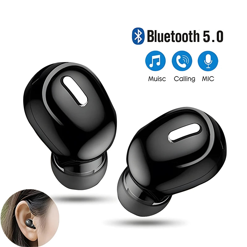 New Wireless Earphones Bluetooth 5.0 Headphones With Mic in-Ear Sports Waterproof TWS Earbuds Bluetooth Handsfree Single Headset Oasis Select
