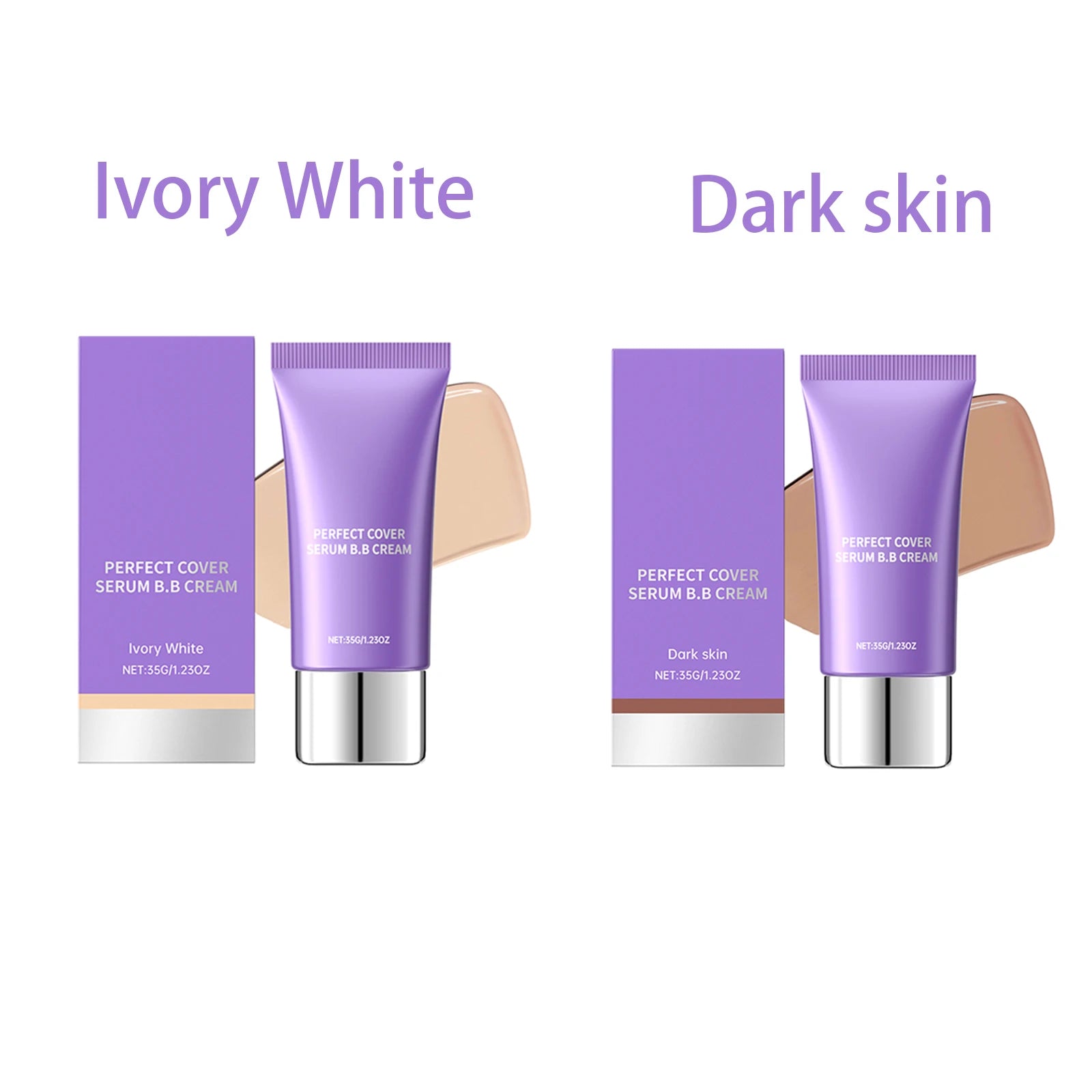 2-in-1 BB Cream Moisturizing Serum Flawless Foundation Concealer Multifunctional Lightweight Brighten Base Makeup Sensitive Skin Oasis Select 2 In 1 1