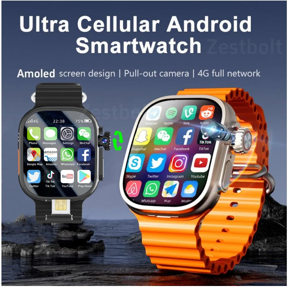 GOLDENSPIKE S10 Ultra MAX 4G Android Smartwatch | GPS WiFi Camera