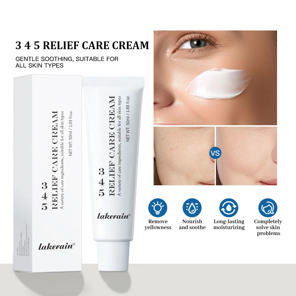 345 Relief Cream – Brightening & Blemish Moisturizer 50ml Face Moisturizer Cream Oasis Select 1pc