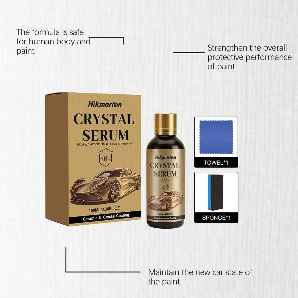 9H+ Car Ceramic Coating 100ml Nano Crystal Hydrophobic Serum Ceramic Car Coating Oasis Select