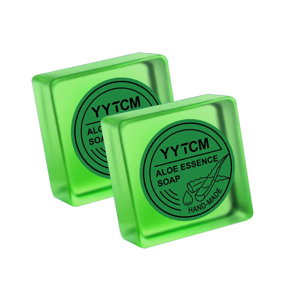 Handmade Aloe Vera Soap – Moisturizing Face & Body Bar 65g Facial & Body Soap Oasis Select 2Pcs 65g