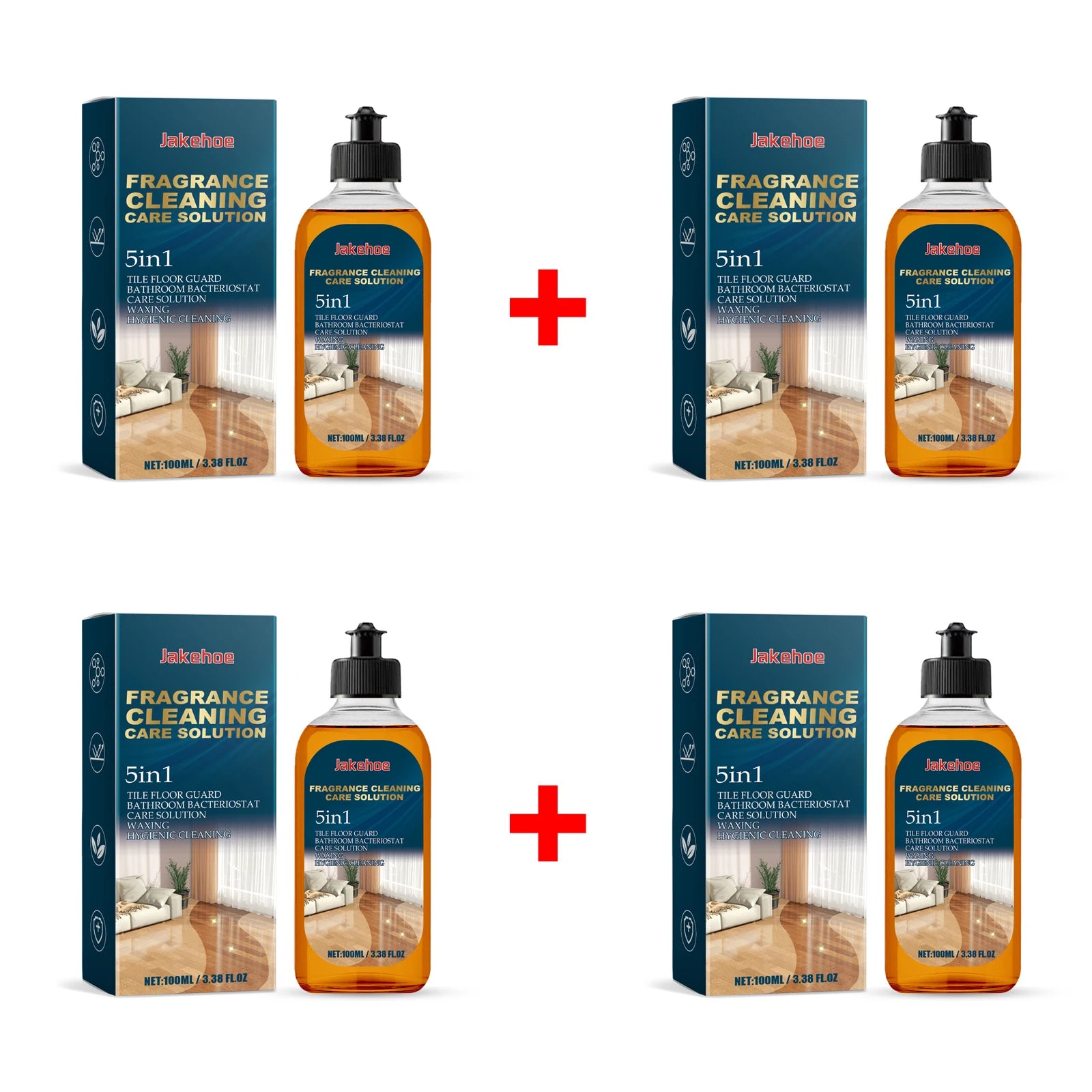 JAKEHOE Ceramic Tile Floor Cleaner – Stain Remover & Polish Floor Cleaner Oasis Select 4 X 100ml boxed