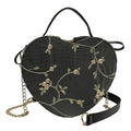 Women Sweet Crossbody Bag PU Leather Handbags with Lace & Flower Pattern for Commuting Business Travel Oasis Select 17x21x6cm