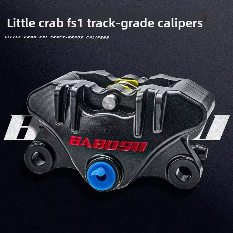 BABOSU FS-1 Racing Small Crab Brake Caliper High Performance 2-Piston Brake Pump for Electric Scooter Oasis Select