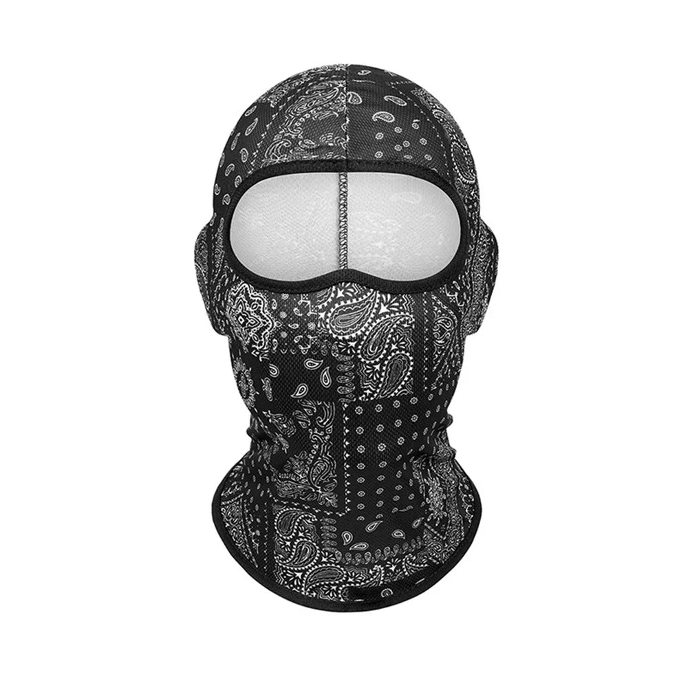 Fashion Ice Silk Cool Balaclava Breathable Sun Protection Motorcycle Cycling Mask Quick Dry Face Cover Headwear Summer Oasis Select 7