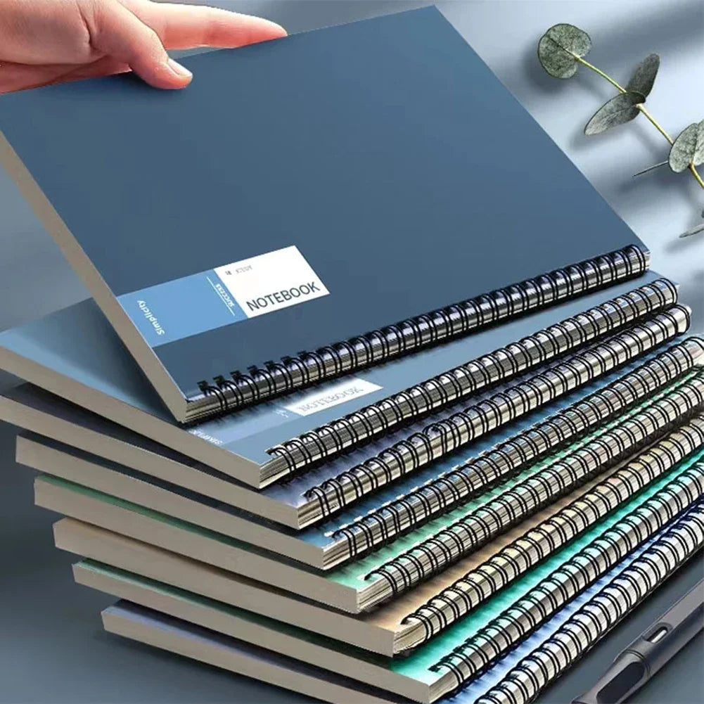A5/B5 Vintage Spiral Notebook – 40/80 Sheet Journal & Diary