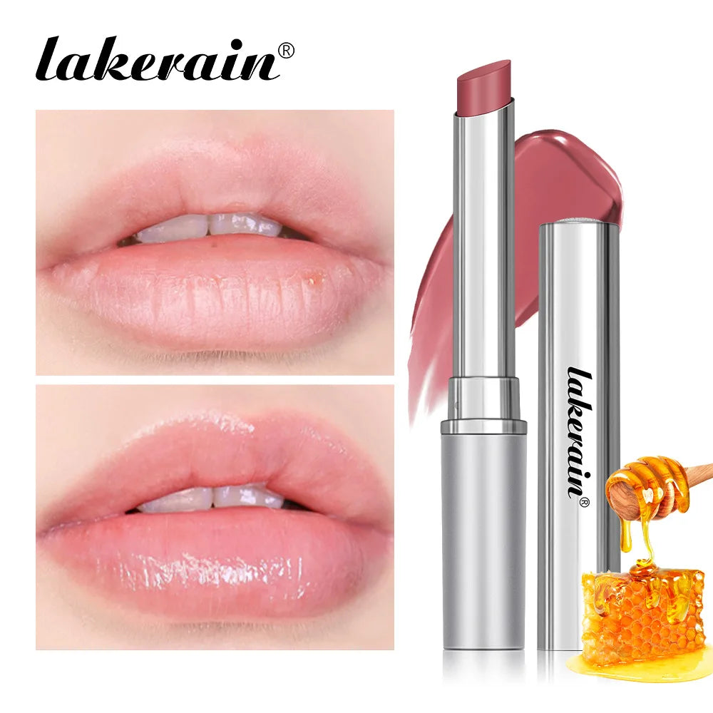 Pink Honey Lipstick Tinted Lip Balm in Black /Raw Honey Powerful Lip Repulper Remove Dark Lips Lipbalm Exfoliating for Lips Oasis Select Pink Honey