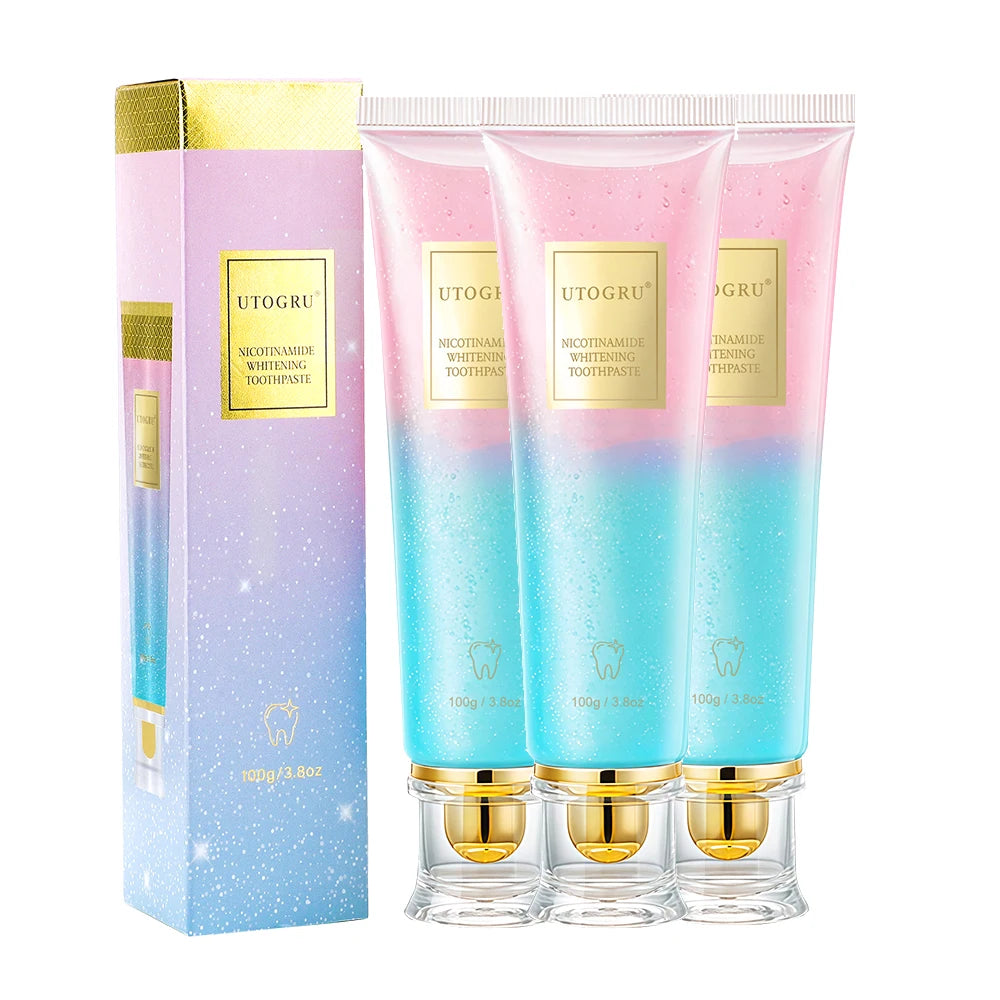 Niacinamide Whitening Toothpaste – 3 Pack | Stain Removal