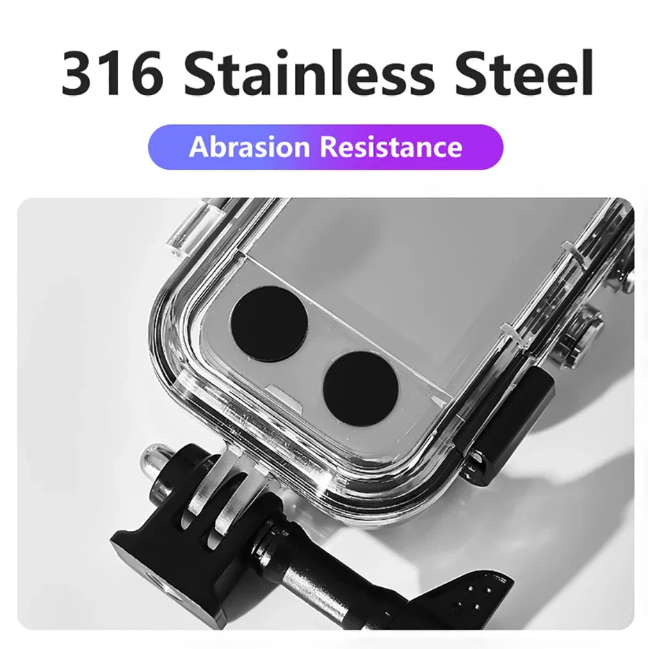Insta360 X3 X4 X5 Waterproof Housing Case – 40M Dive Shell