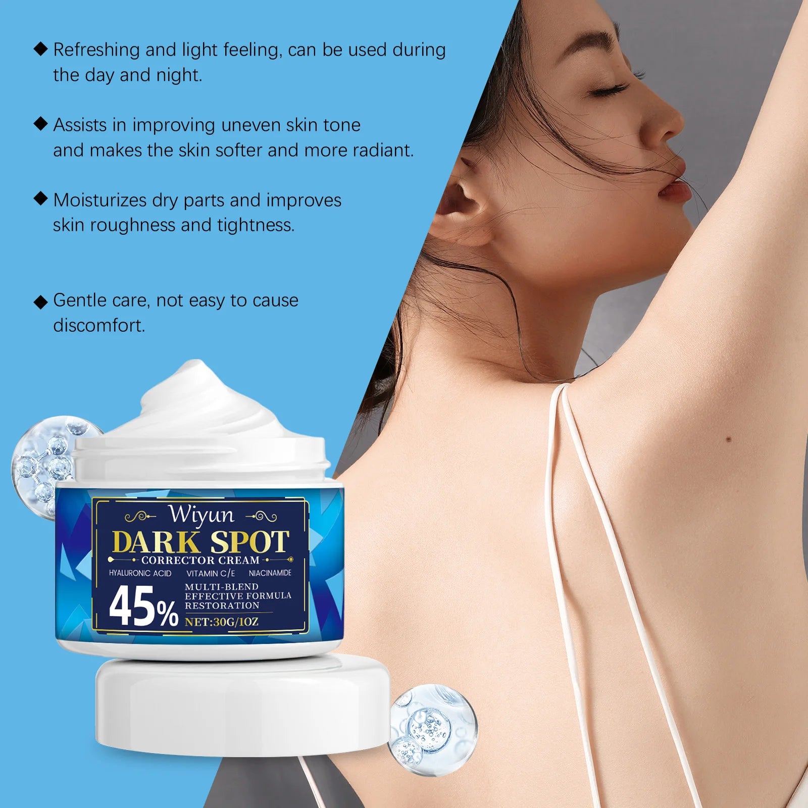 Dark Spot Corrector Cream – Vitamin C & Hyaluronic Acid Dark Spot Cream Oasis Select