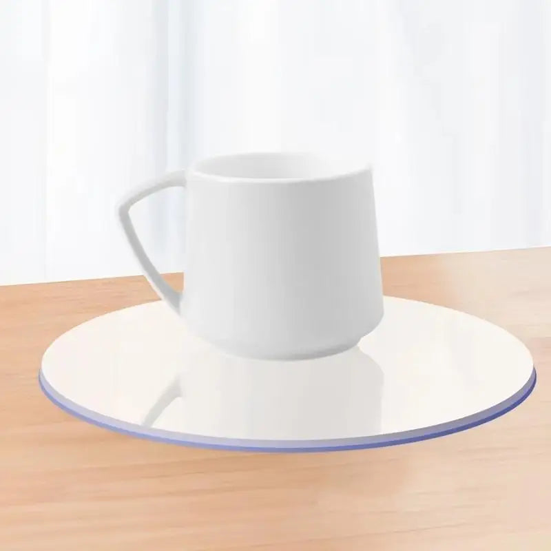 Clear PVC Coasters Non-Slip Waterproof Desktop Protection Pads Drink Coasters Heat-Resistant For Home Kitchen Office Coffee Bar Oasis Select