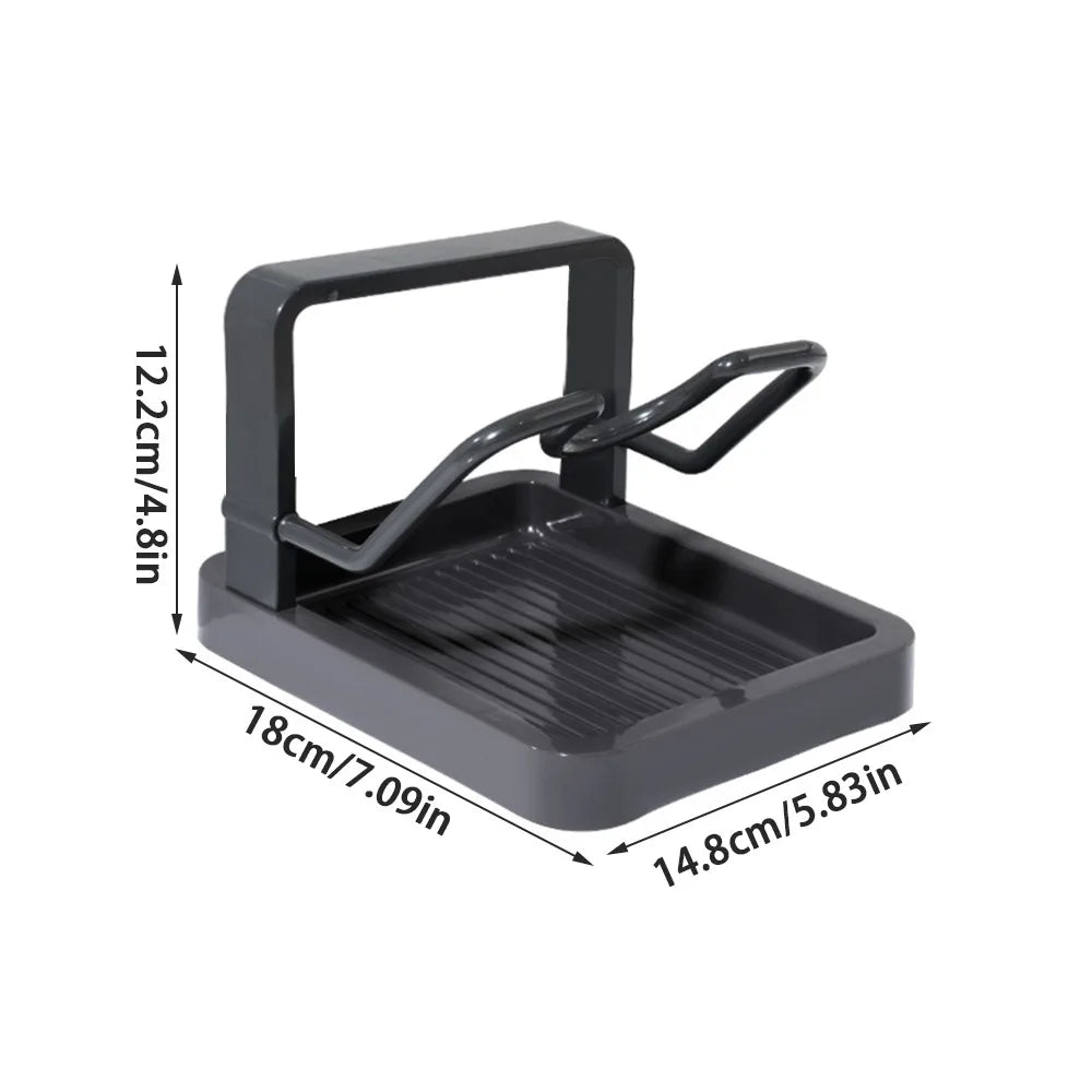 Double Layer Pot Lid Rack & Cutting Board Organizer | Non-Slip