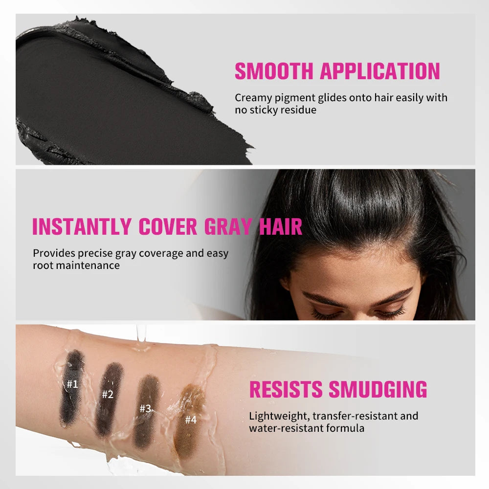 Lakerain Hair Dye Pen Men Women Precise Gray Coverage Stick Smudge-Resistant Long-Lasting Makeup Smooth Application Dye Stick Oasis Select