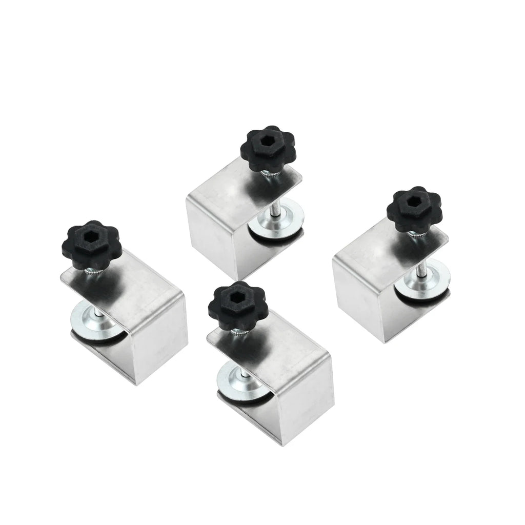 4Pcs Cabinet with Easy Adjustment Adapter Kit Fixing Clip Metal Drawer Front Installation Clamps for Woodworking Craft Repair Oasis Select