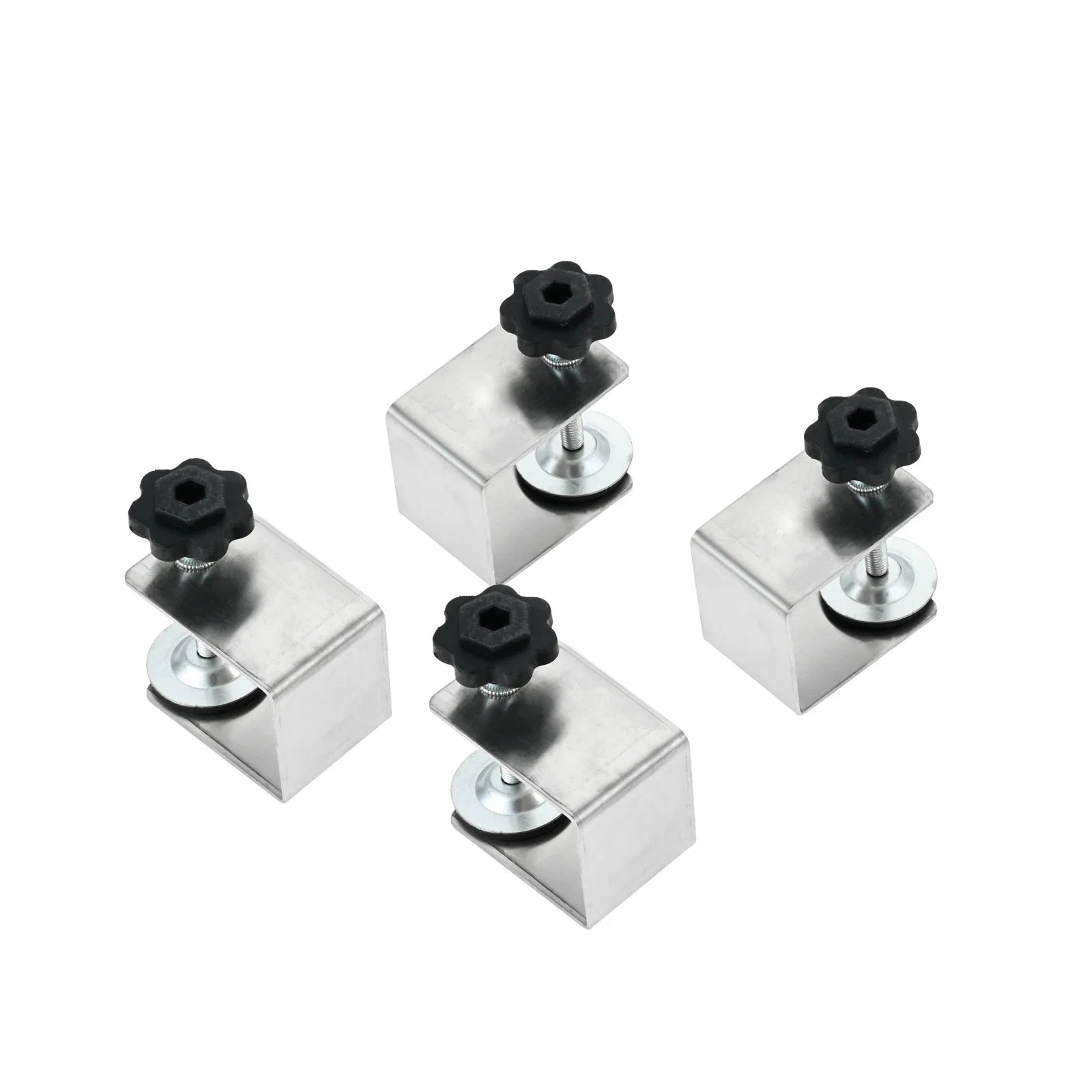 4Pcs Cabinet with Easy Adjustment Adapter Kit Fixing Clip Metal Drawer Front Installation Clamps for Woodworking Craft Repair Oasis Select