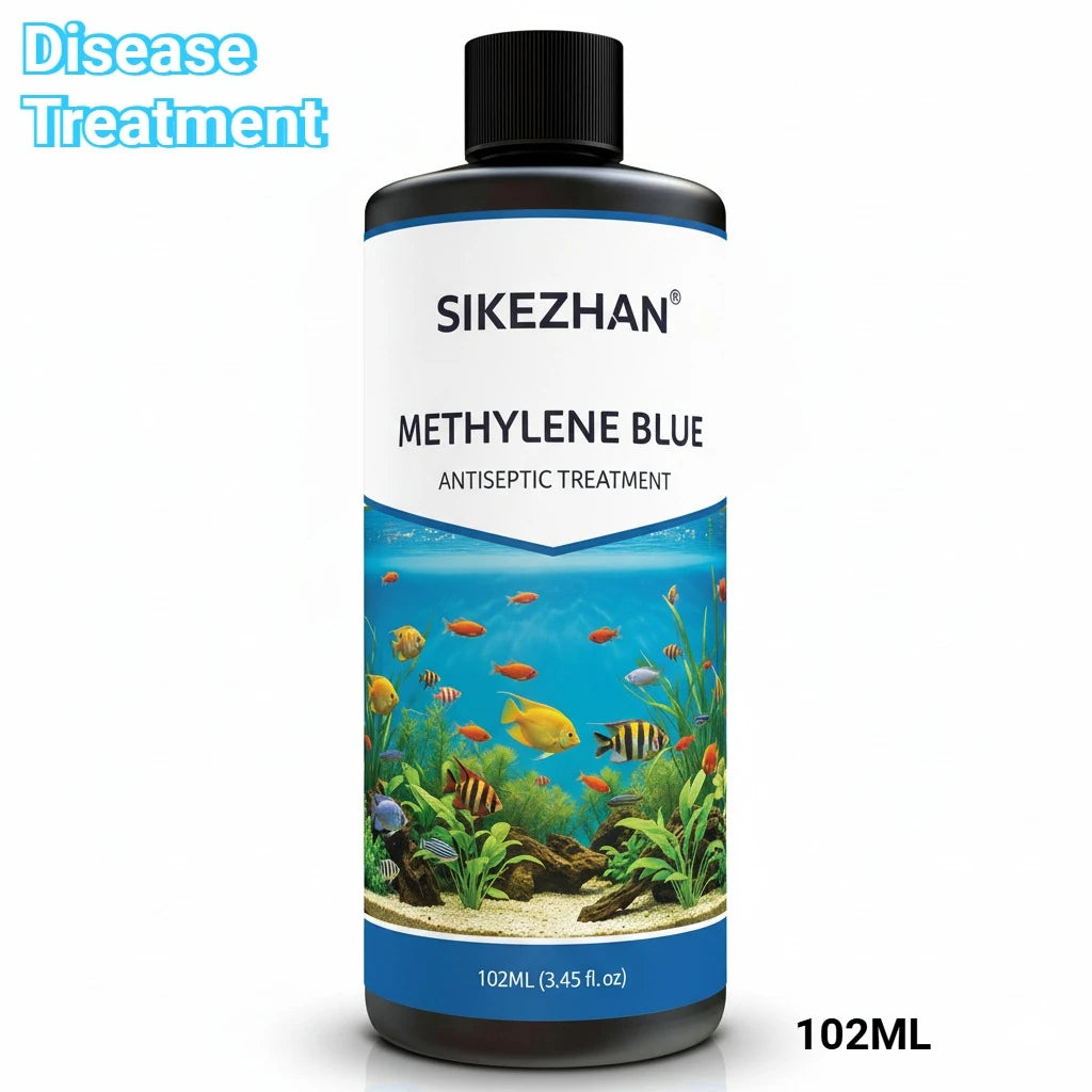 Fish Tank Methylene Blue Nitrifying Bacteria Kit Safe Water Cycle Starter Cure Ich Fungus Treatment For Betta Guppy Goldfish Oasis Select Methylene Blue 102ml