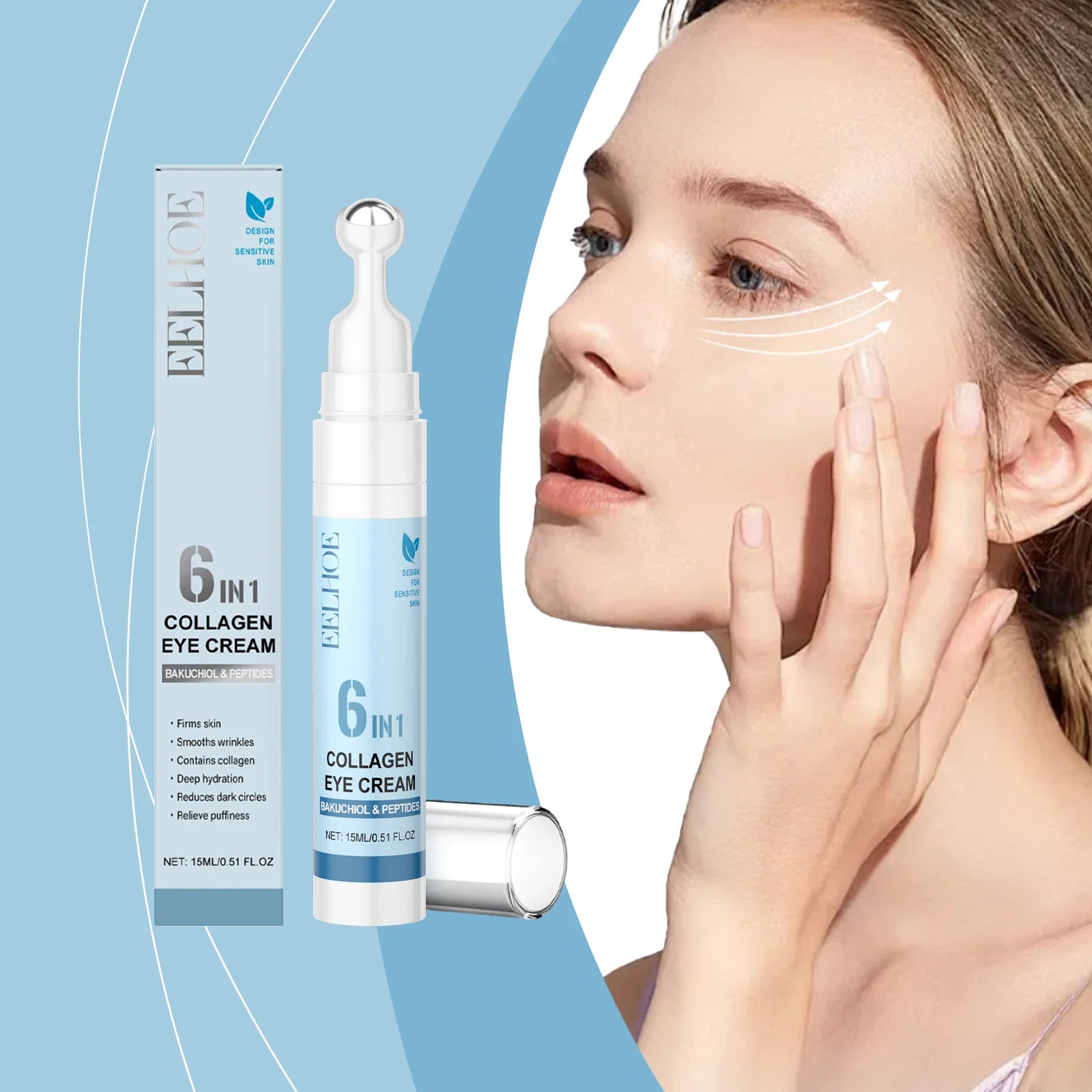 Eelhoe Collagen Eye Cream – Hydrating & Anti-Aging 15ml Collagen Eye Cream Oasis Select