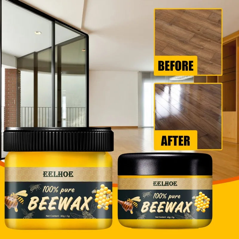 Natural Beeswax Furniture Wood Products Brightening Care Waterproof Wear-resistant Wood Maintenance Wax Anti-cracking Floor Wax Oasis Select