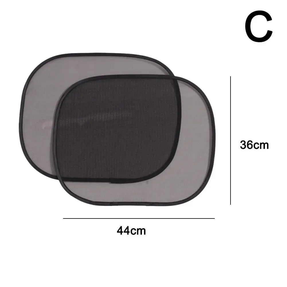 2-Pack Mesh Car Side Window Sun Shades – UV & Heat Blocking Car Window Sun Shade Oasis Select C