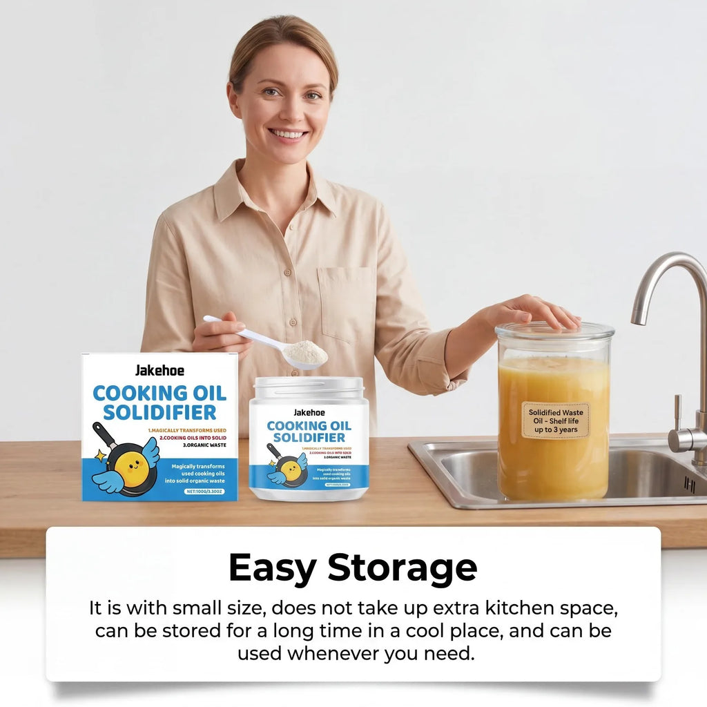 Cooking Oil Solidifier Powder Prevents Clogged Drains Turns Used Fryer Oil Into Solid Disposal For Home Restaurant Eco Cleaning Oasis Select