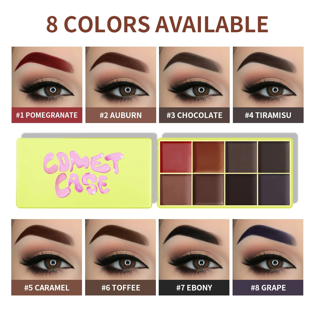 Eyebrow Cream Blush Curve Case Cream Cosmetics Highlighter Palette Matte Shimmer Finishes Shadow Tones Long-Lasting Cosmetics Oasis Select 2Eyebrow cream