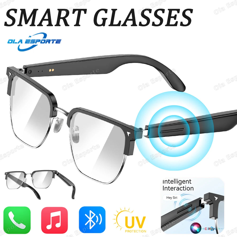 Bluetooth Audio Sunglasses – Air Conduction, Mic & IP7 Waterproof