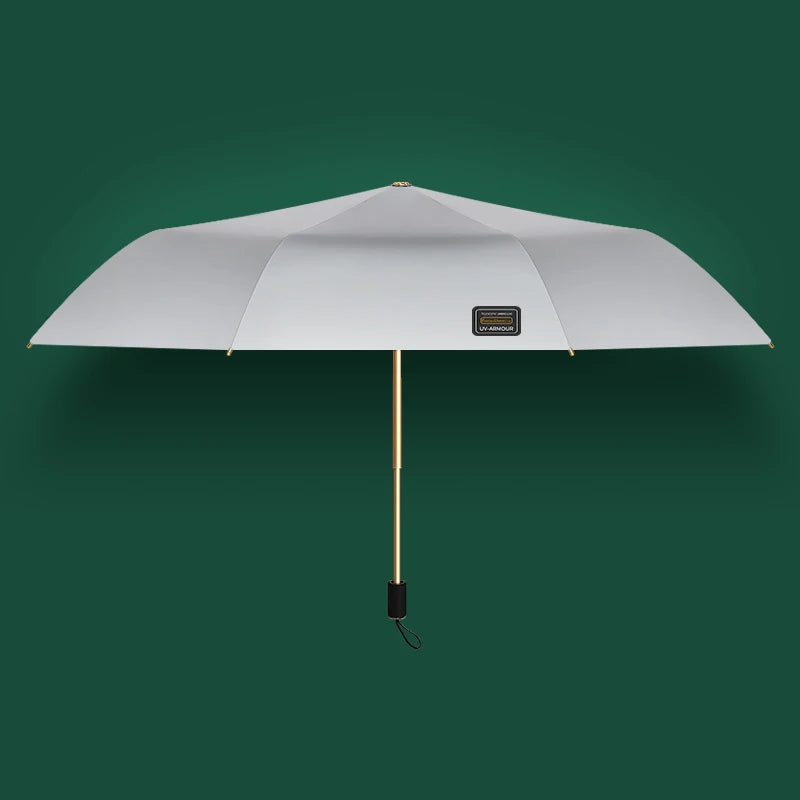Titanium Silver Double Vinyl Sunshade Umbrella UV Protection Radiation Protection Super Sun Protection Rain Umbrella Oasis Select
