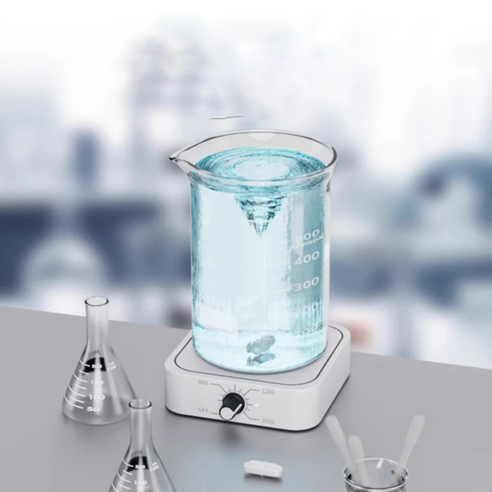 Laboratory mini magnetic electric stirrer automatic with adjustable speed range 200 to 2000 RPM plastic compact design Oasis Select
