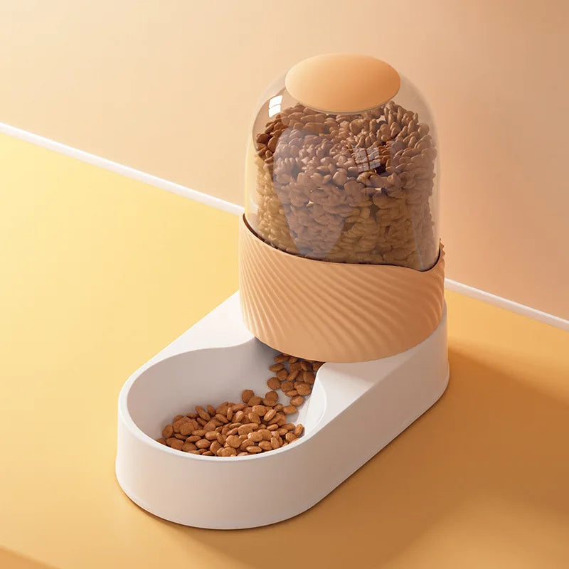 2000ML Pet Water Dispenser Cat Automatic Feeder Drinking Cat Water Dispenser Dog Cat Bowl Dog Bowl Combination Pet Supplies Oasis Select orange food