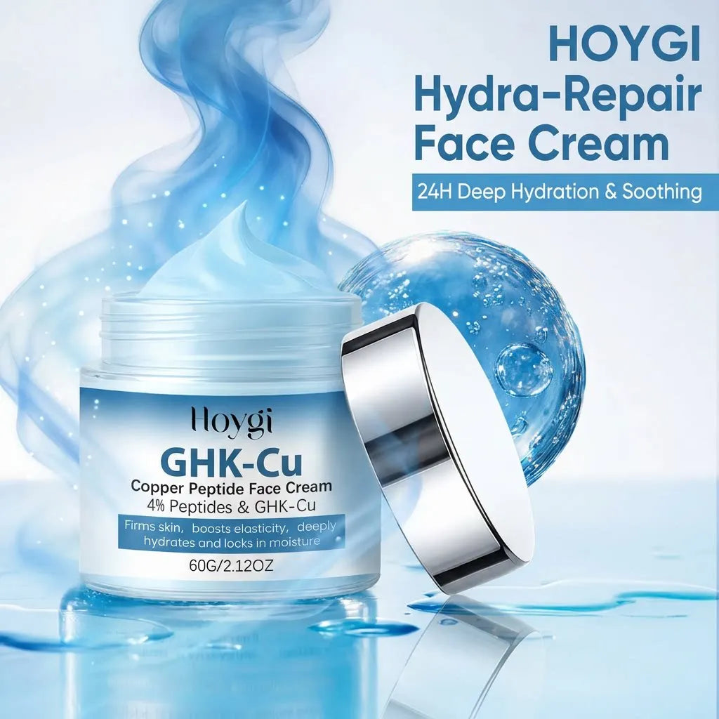 60g GHK-Cu Copper Peptide Face Cream Firming Elasticity Deep Hydration Long Lasting Moisturizing Daily Facial Care Oasis Select