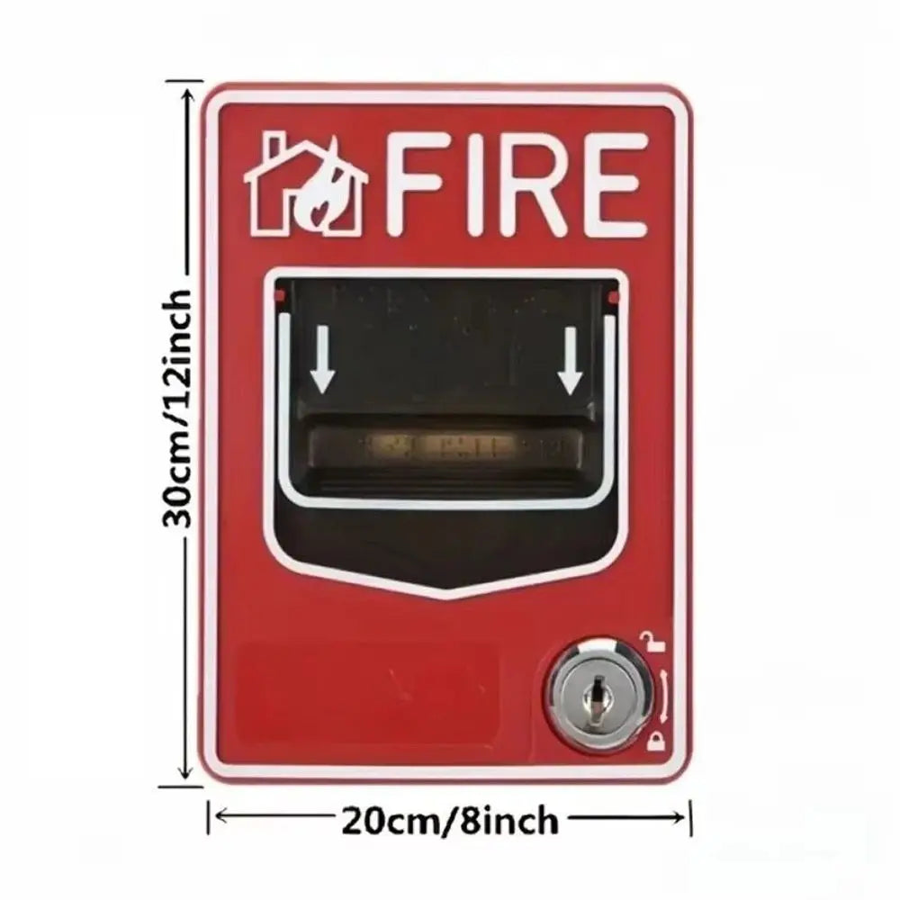 Sturdy Hard Casing Conventional Manual Alarm Call Point Prominent Red Outer Shell Emergency Triggering Pushbutton Oasis Select
