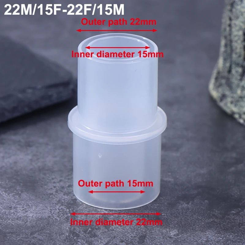 15mm to 22mm Veterinary Breathing Circuit Straight Connector PP