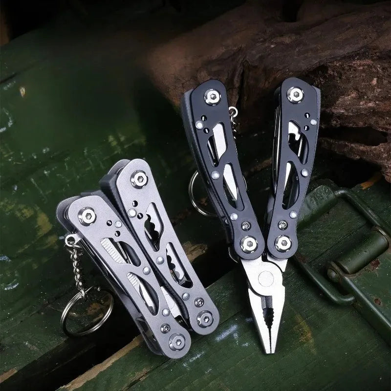 Outdoor All Steel Multifunctional Pliers Mini Function Combination Folding Knife Pliers Home Emergency Tool Oasis Select