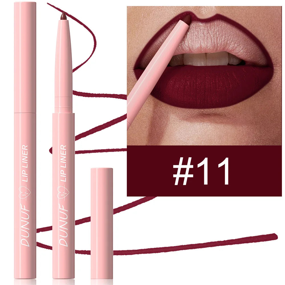 1 PCS Matte Velvet Lipliner | Lipstick Waterproof Long-lasting Non-stick Cup High Pigment Multifunctional Bright Red Nude Y2K Oasis Select 11 0.25g