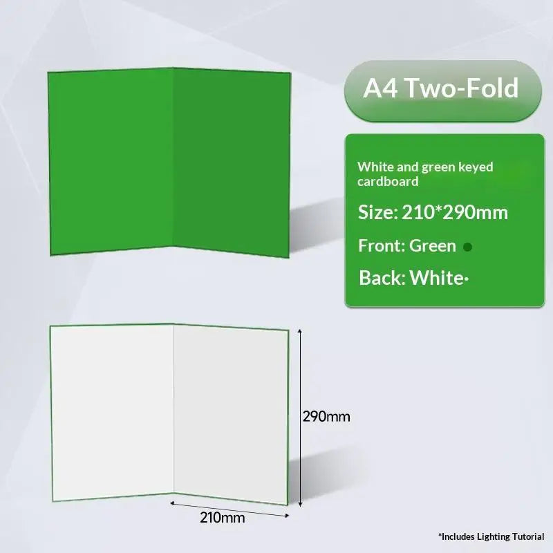 3-in-1 Foldable Photography Reflector Board Durable Paperboard Light Diffuser for Home Studio Product Shooting Oasis Select A5 No plug