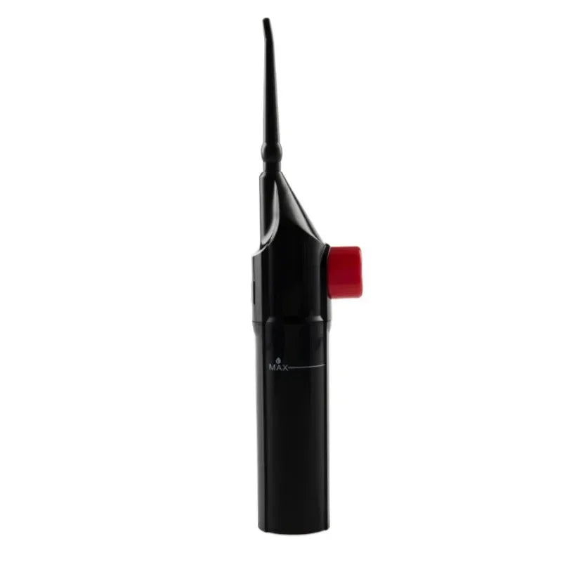 1PC Portable Electric High-Pressure Water Flosser Manual Pulse Jet Dental Teeth And Gums Cleaner Deep Cleaning Oral Irrigator Oasis Select Black 1pc
