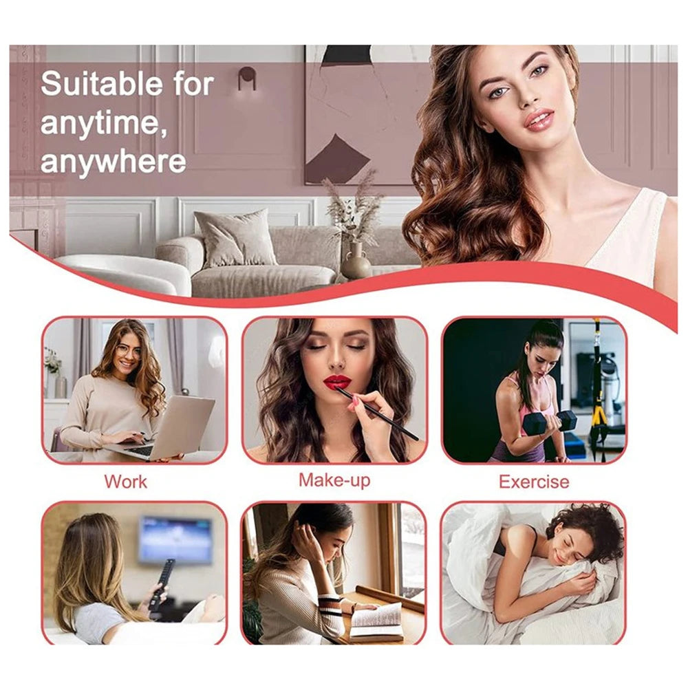 9pcs Heatless Curling Rod Headband, No Heat Silk Ribbon Rollers for Overnight Sleeping Curls, Styling Kit with Hair Clips and Sc Oasis Select