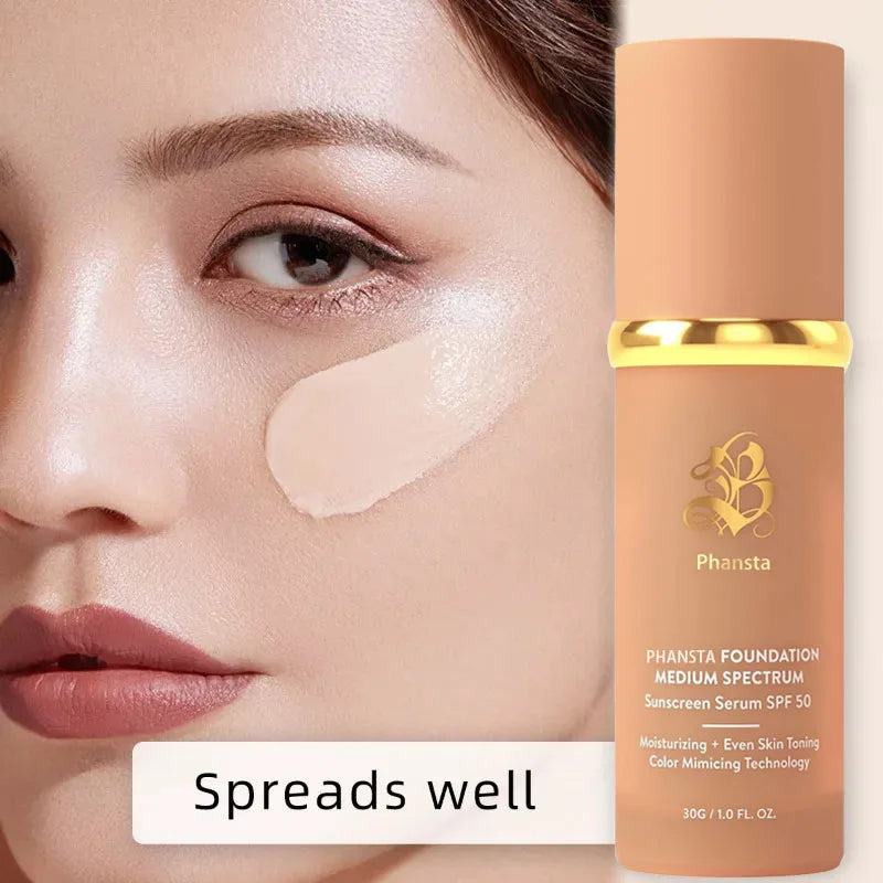 4-in-1 Liquid Foundation SPF 50+ | Full Coverage & Waterproof