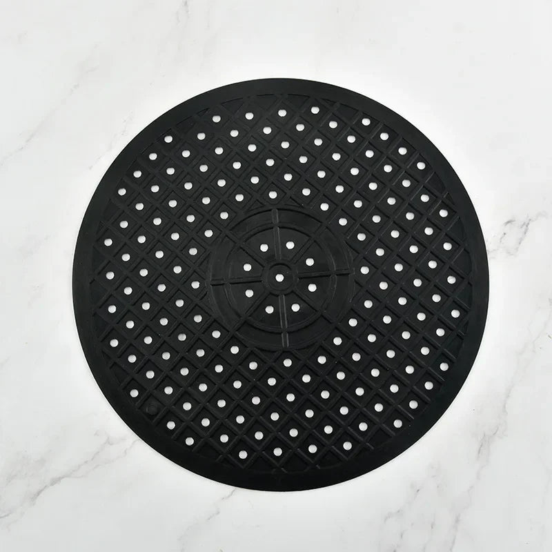 1/2Pcs Soft Rubber Sink Mat Anti Slip Home Heat Insulation Drying Protector Cover Quick Drain Pad Kitchen Accessories Sink Pad Oasis Select Black Round as pictuer
