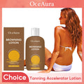Oceaura Tanning Lotion Body Facial Sunless Self Tanner Skin Coloring Blackening Sun Block Isolation Lightweight Fake Tan Cream Oasis Select 100g BOXED