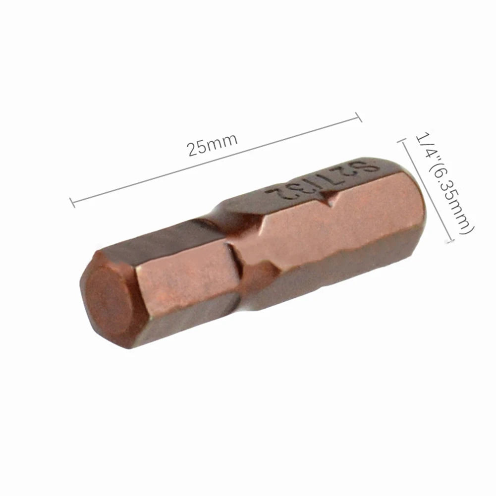 12/24pcs 1/4 Screwdriver Bit Set Hexagonal Screwdriver Bit Magnetic Set 25mm Hex Shank Driver Bit With Bit Holder Oasis Select