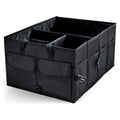 Big Capacity Car Storage Box Car Trunk Organizer Eco-Friendly Super Durable Collapsible Cargo Storage Tool Auto Trucks Trunk Box Oasis Select black