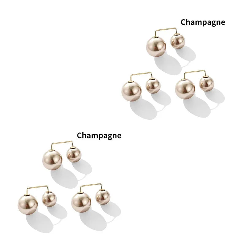 3/12PCS Pearl Non-Slip Safety Pins Dress Brooch Decoration Dress Waist Fastening Pins Collar Adjustment Scarf Fashion Versatile Oasis Select 6pcs Champagne