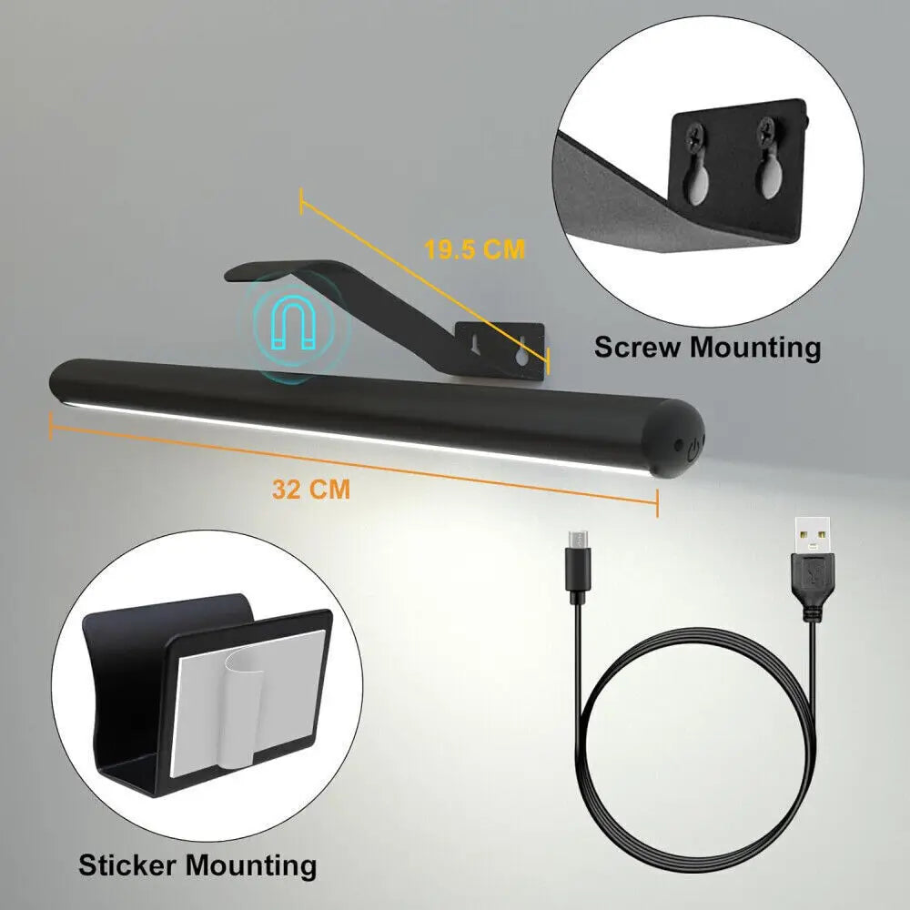Wireless Rechargeable LED Picture Light 4000mAh + Remote Control