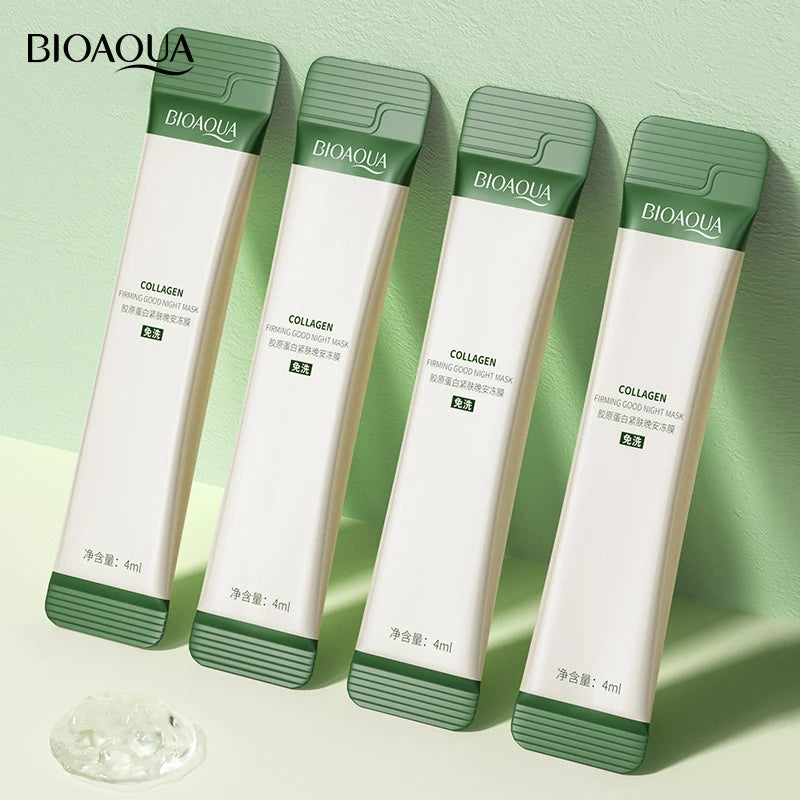 BIOAQUA Collagen Sleeping Face Mask 30pcs – Anti-Aging Overnight Sleeping Face Mask Oasis Select