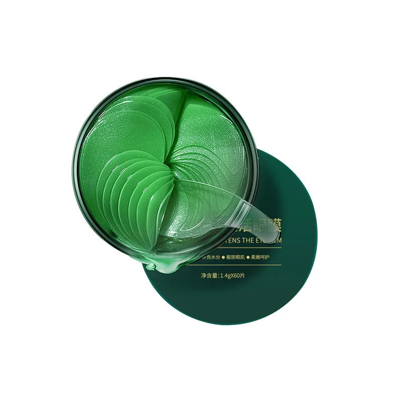 Gold Collagen Eye Patches 60pc – Hydrating Under-Eye Masks Under-Eye Patches Oasis Select Green