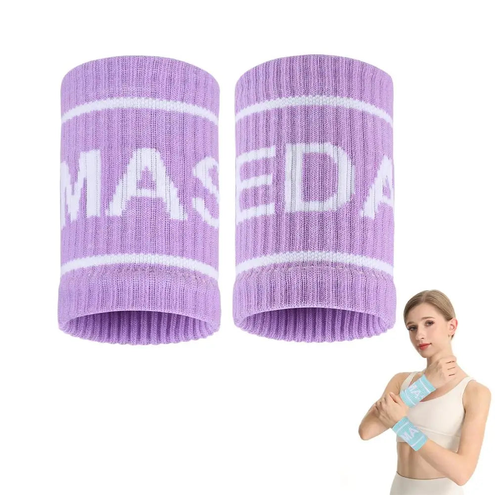 NEW Elastic Sport Wristband Basketball Volleyball Wrist Guard Golf Tennis Sweatband Wrist Band Fashion Colorful Wrist Support Oasis Select Purple